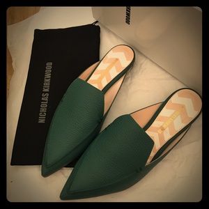 NICHOLAS KIRKWOOD Beya Mules Leather Slippers 39